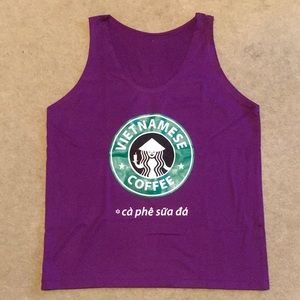 Starbucks shirt in Vietnamese